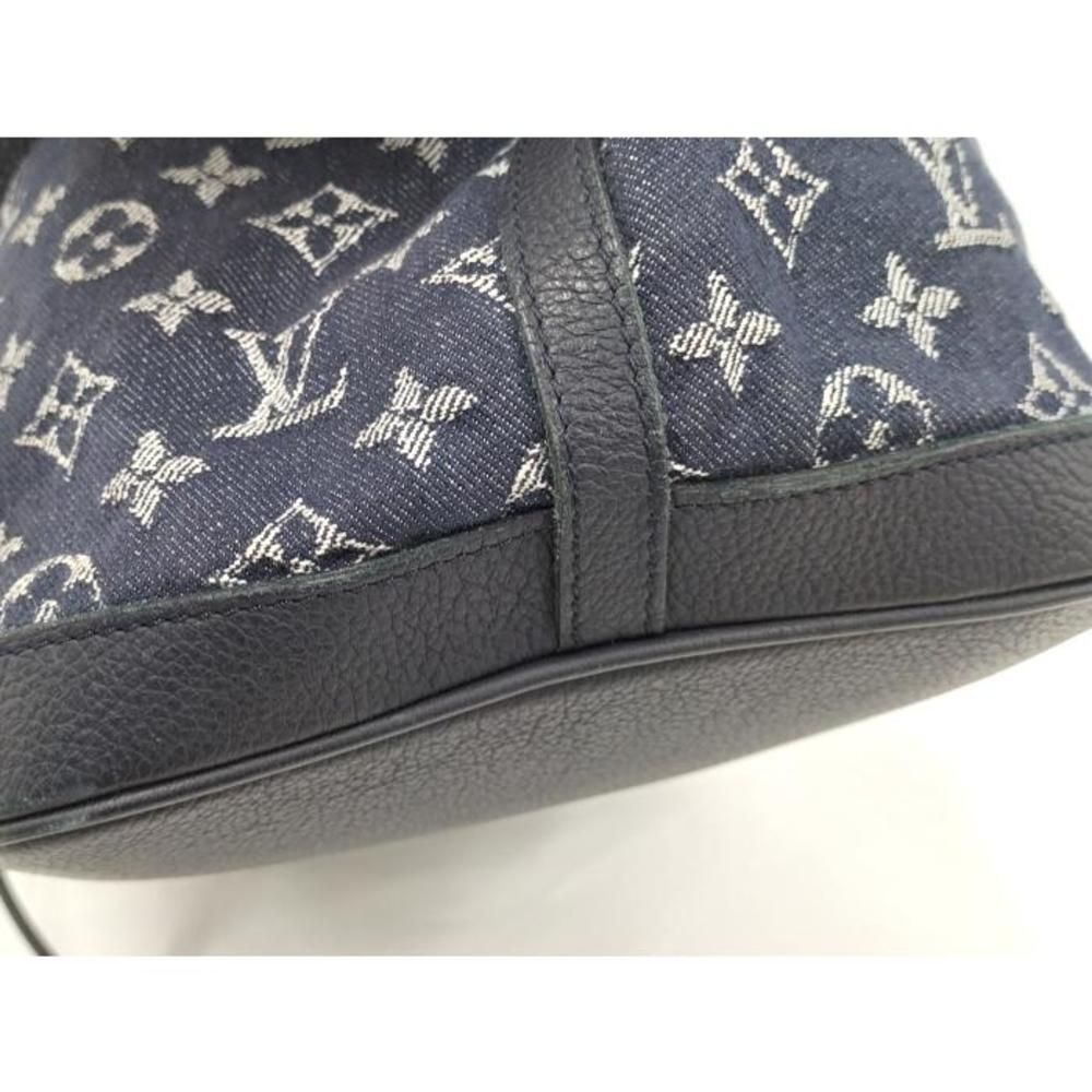 Louis Vuitton Noe MM Tote Shoulder Bag Monogram Denim Purse - Picture 9 of 10